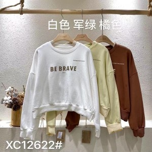 เสื้อกันหนาวผ้าฝ้ายสีทึบขนาดใหญ่ที่กำหนดเอง 12622 เสื้อกันหนาวกีฬา