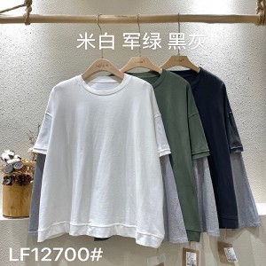 ผ้าฝ้ายและผ้าลินินผ้าฝ้ายสีทึบเสื้อกีฬา